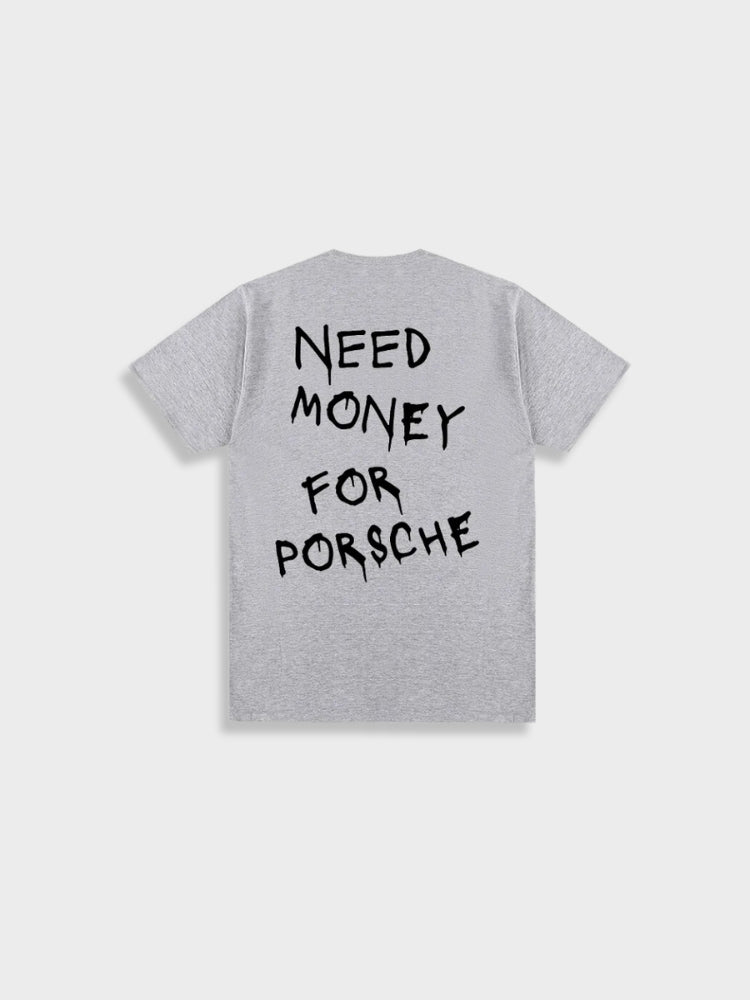 Levoire | T-Shirt Avec Impression De Collecte De Vin Pour Hommes Gris