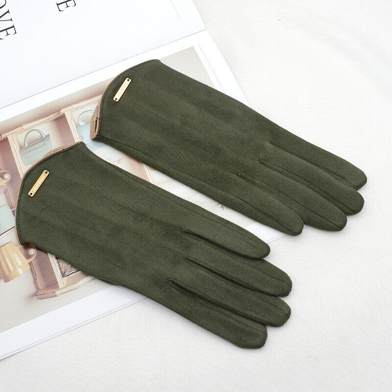 Levoire | Classique & Polyvalent Gants En Daim Pour Femmes Vert