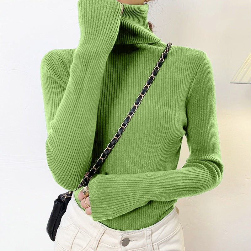 Levoire | Veste Tube À Col Polo Classique Pour Femmes Matcha Vert une taille