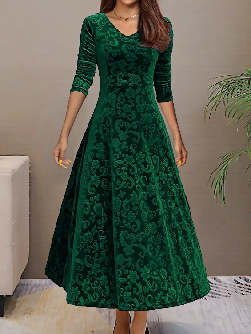 Levoire - Robe évasée élégante Vert