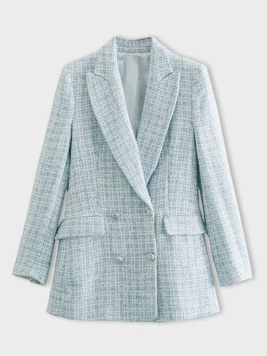 Levoire | Blazer Pour Femmes Cintré À La Mode En Bleu Clair