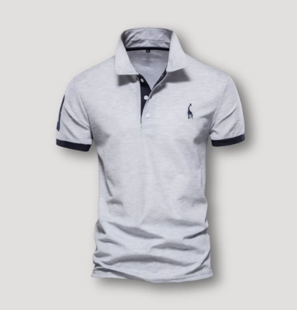 Levoire | Polo Shirt À Manches Courtes Pour Hommes Gris