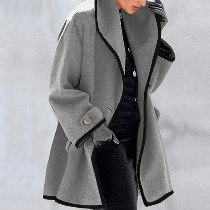 Levoire | Veste Élégante À Contraste Gris (Épuisé)