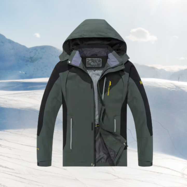 Levoire | Chemise à manches longues avec poches à capuche Vert