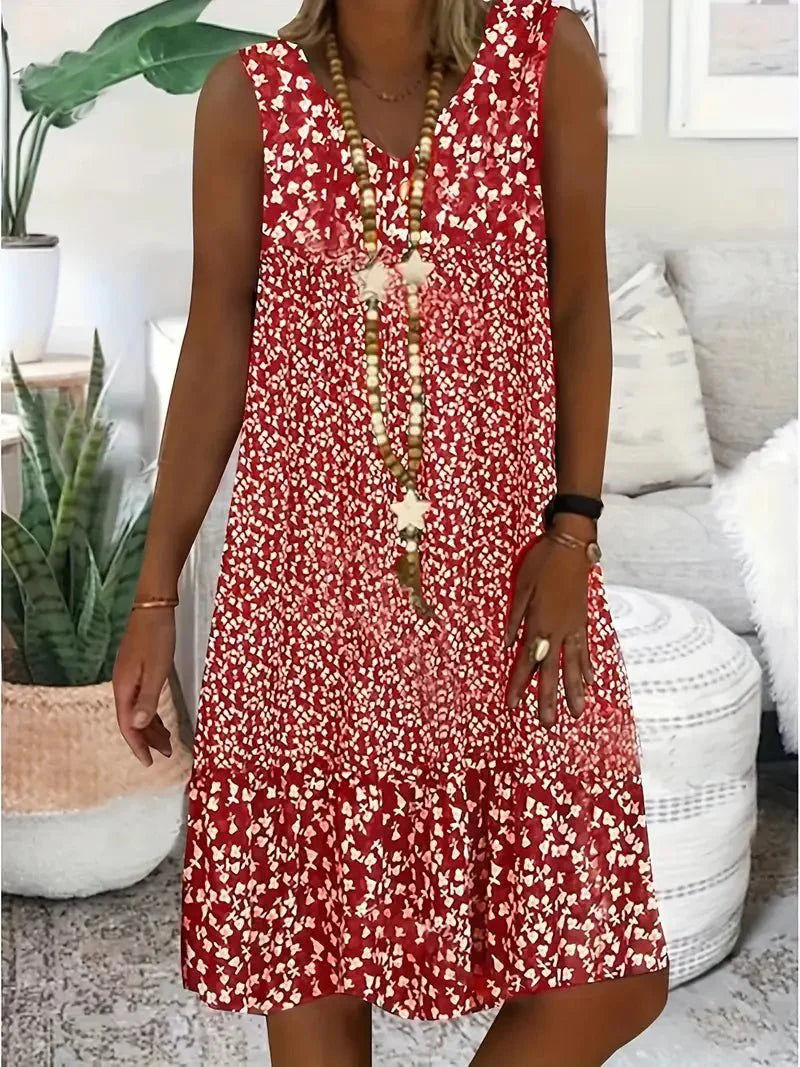 Levoire | Robe Sans Manches À Motifs Rot