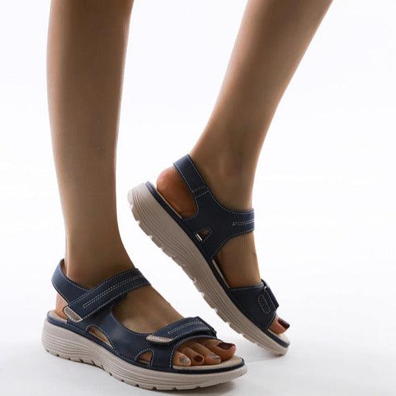 Levoire | Sandales Rentoa Avec Bride De Soutien Bleu