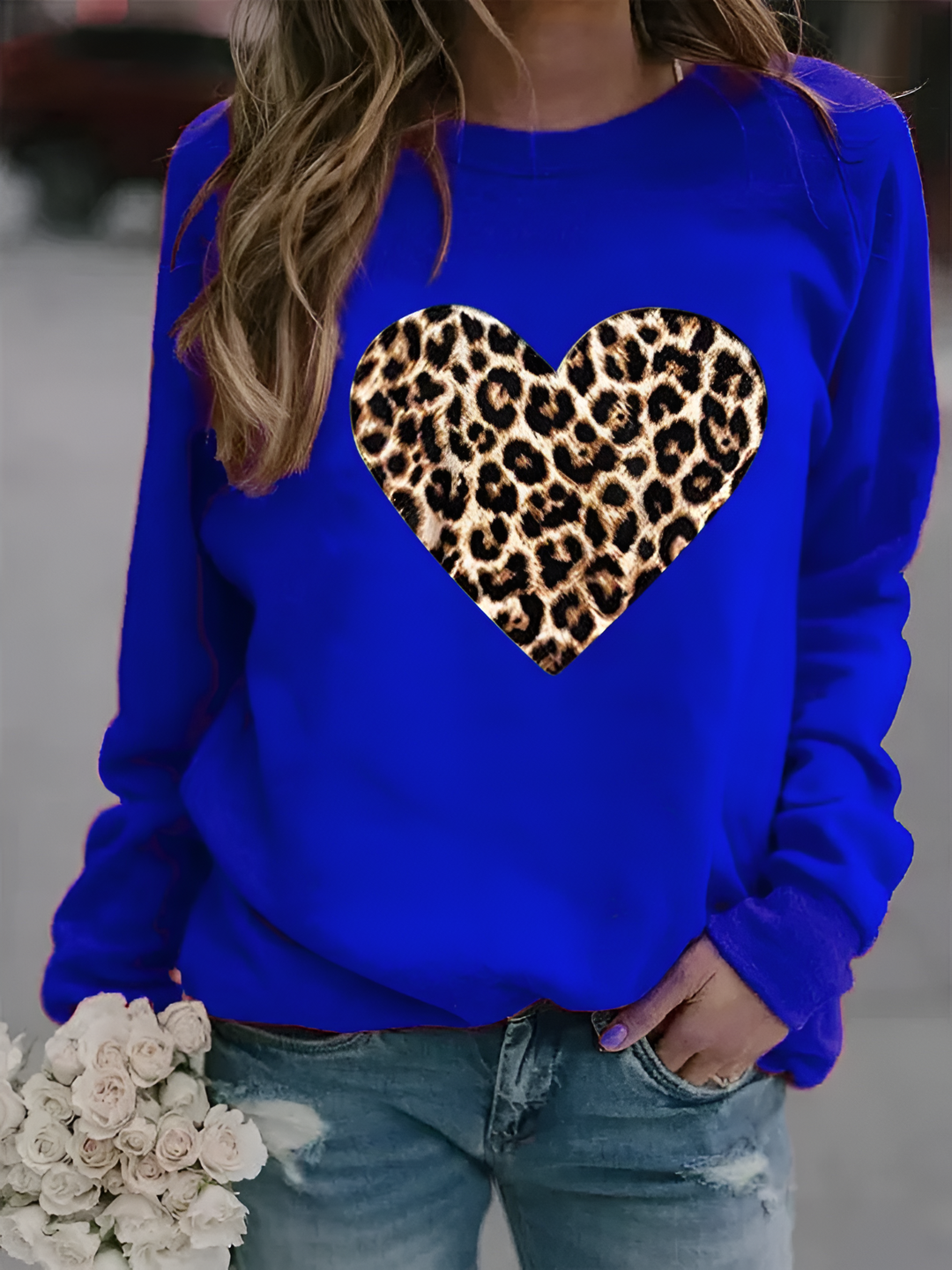 Levoire | Sweat À Motifs D'Animaux Bleu