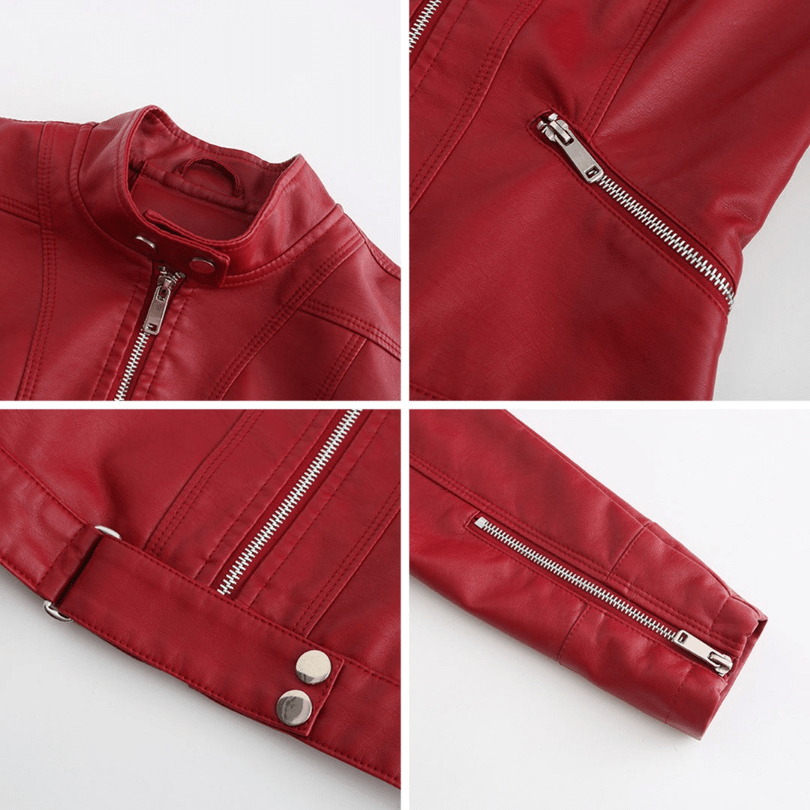 Levoire | Veste en cuir pour femmes courte avec une allure moderne