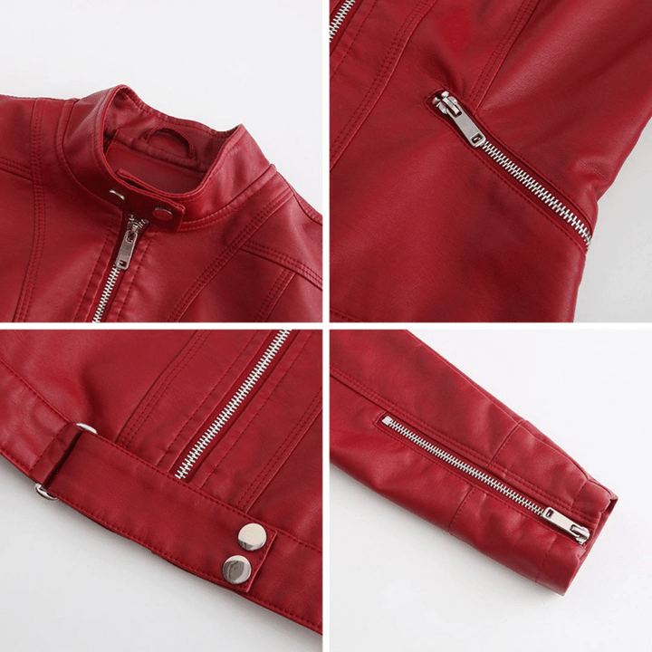 Levoire | Veste en cuir pour femmes courte avec une allure moderne