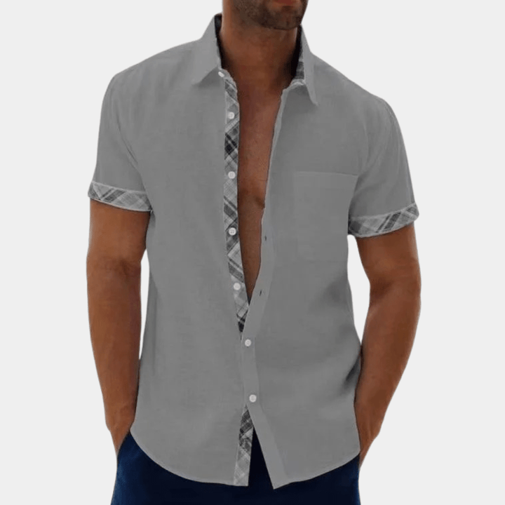 Levoire | Chemise pour homme légère et décontractée Blouse confortable Gris