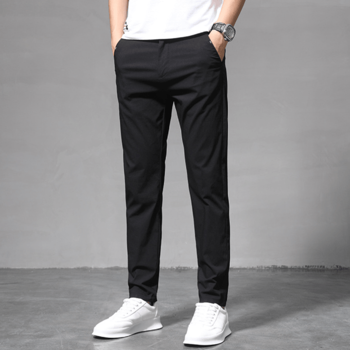 Levoire | Pantalon pour homme élégant Pantalon déperlant Qualité durable Noir