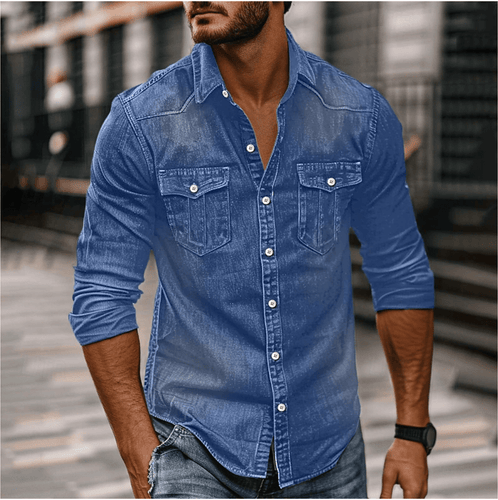 Levoire | Chemise en denim classique pour homme Chemise décontractée pour toutes les occasions
