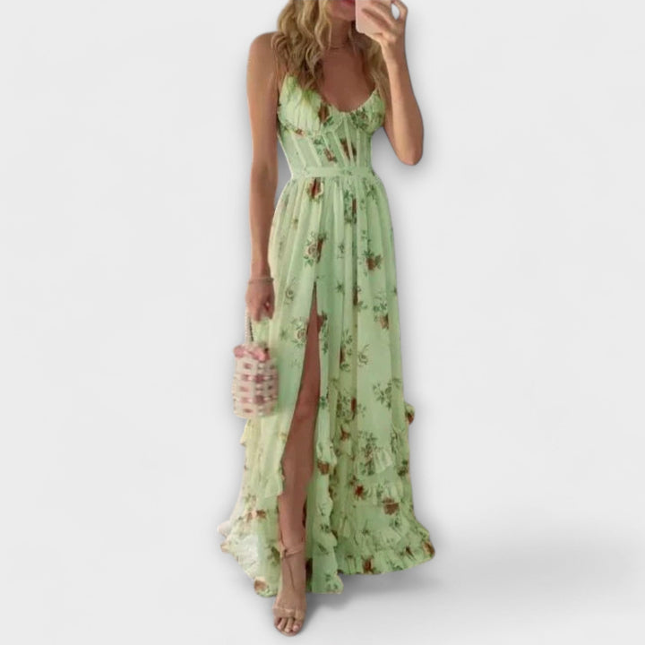 Levoire | Robe À Motifs Floraux Vert