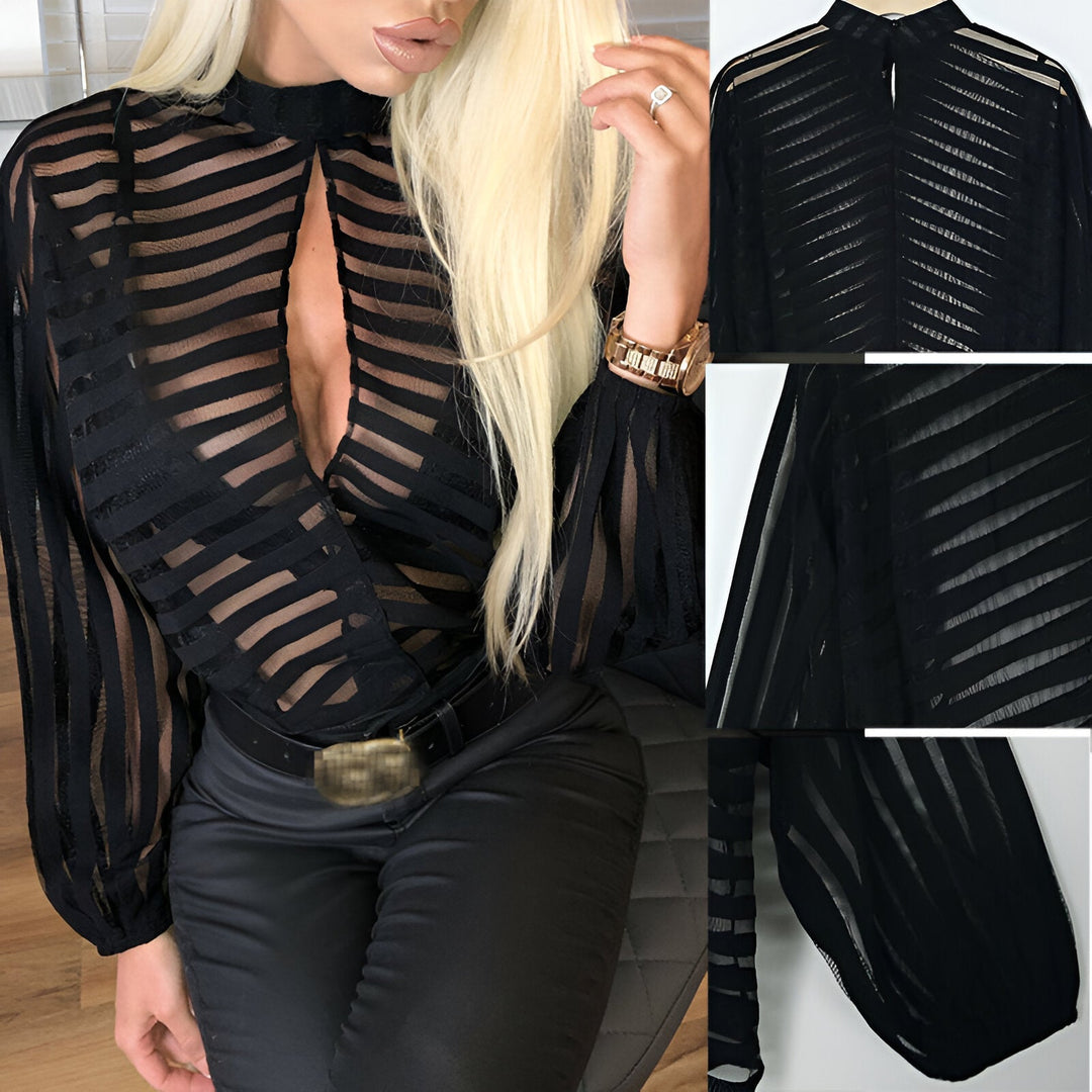 Levoire | Blouse Séduisante En Maille Transparente