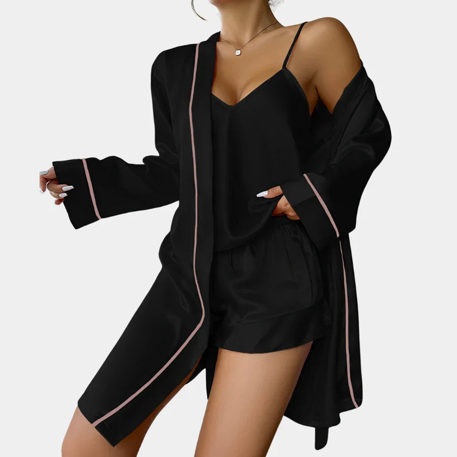 Levoire | Ensemble De Pyjama Élégant Pour Dames Noir