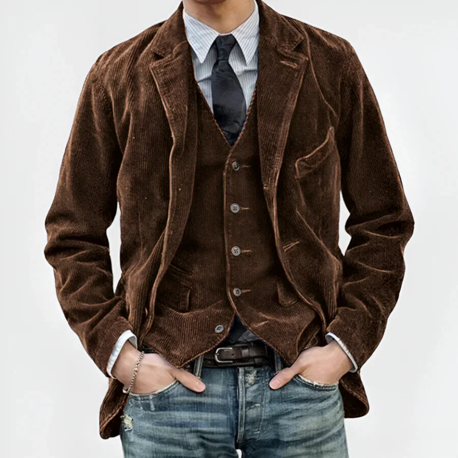 Levoire | Veste rétro et gilet Braun