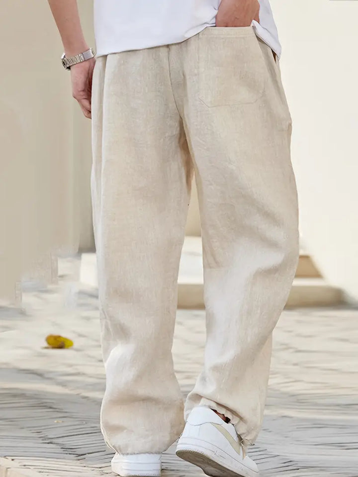 Levoire | Pantalon En Lin Baggy Pantalon D'Été Léger Avec Un Confort De Port Doux