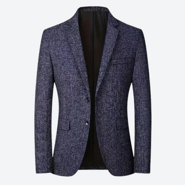 Levoire | Manteau long Slim Fit avec col, bouton et poches Gris de mer