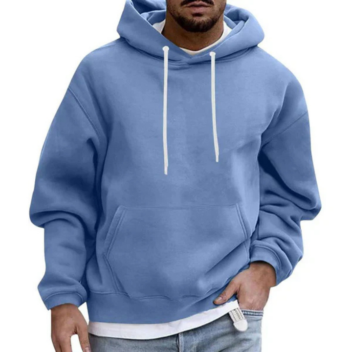 Levoire | Sweat À Capuche Surdimensionné Confortable À Manches Longues Avec Poches Bleu
