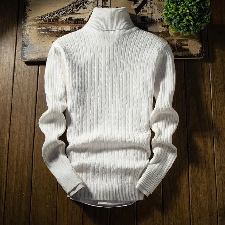 Levoire | Pull Col En Peluche À Manches Longues Chaudes Avec Des Manches Froncées Blanc