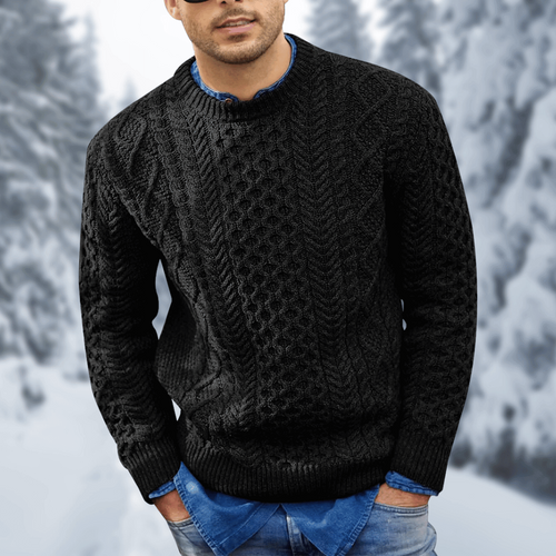 Levoire | Chemise à Manches Longues Confortable Col Rond