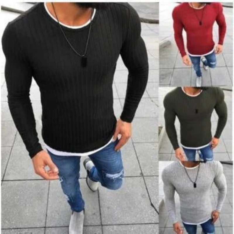 Levoire | Coupe Slim Manches Longues Col Rond Sweatshirt