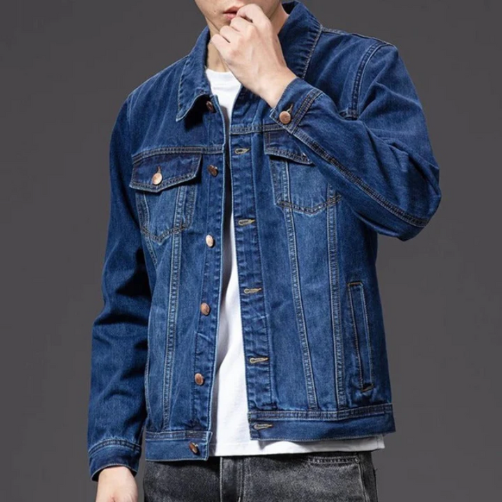 Levoire | Veste En Cuir À Manches Longues Avec Poches