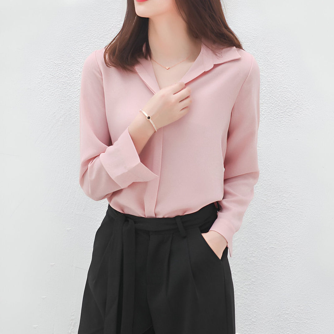 Levoire | Élégante, Blouse Lâche Et Tombante Rosa