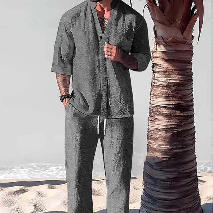 Levoire | Ensemble Décontracté Pour Hommes Design Gris