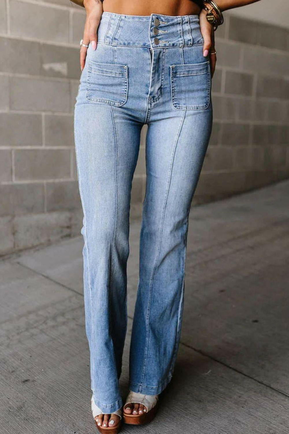 Levoire | Jeans Taille Haute Bootcut Moyen