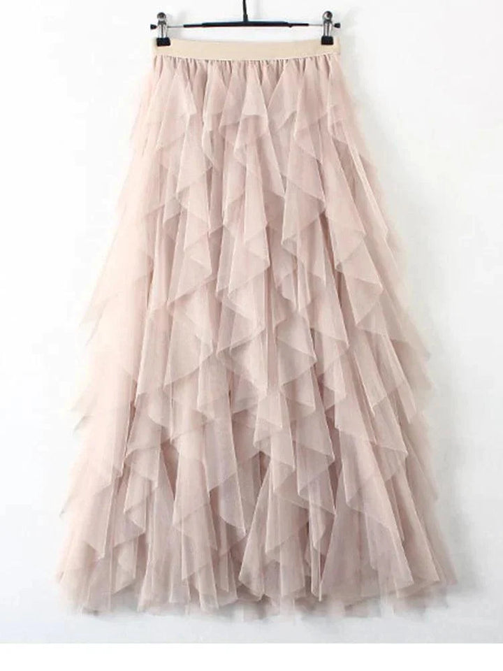 Levoire | Jupe En Tulle Plissé Taille Haute