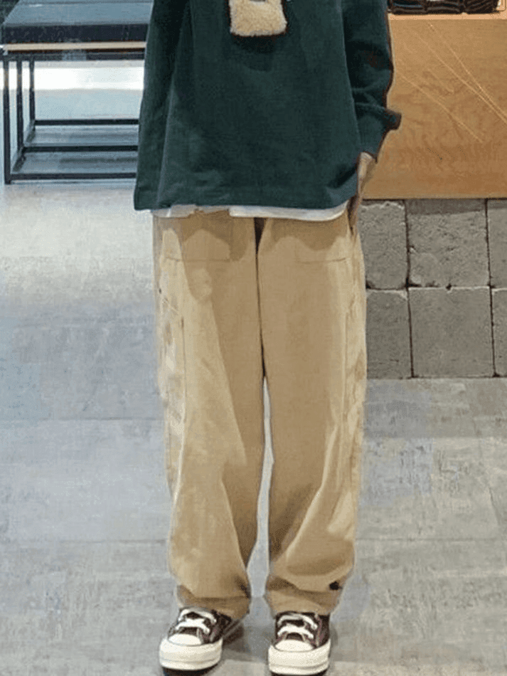 Levoire | Pantalon Droit Taille Haute Avec Poches