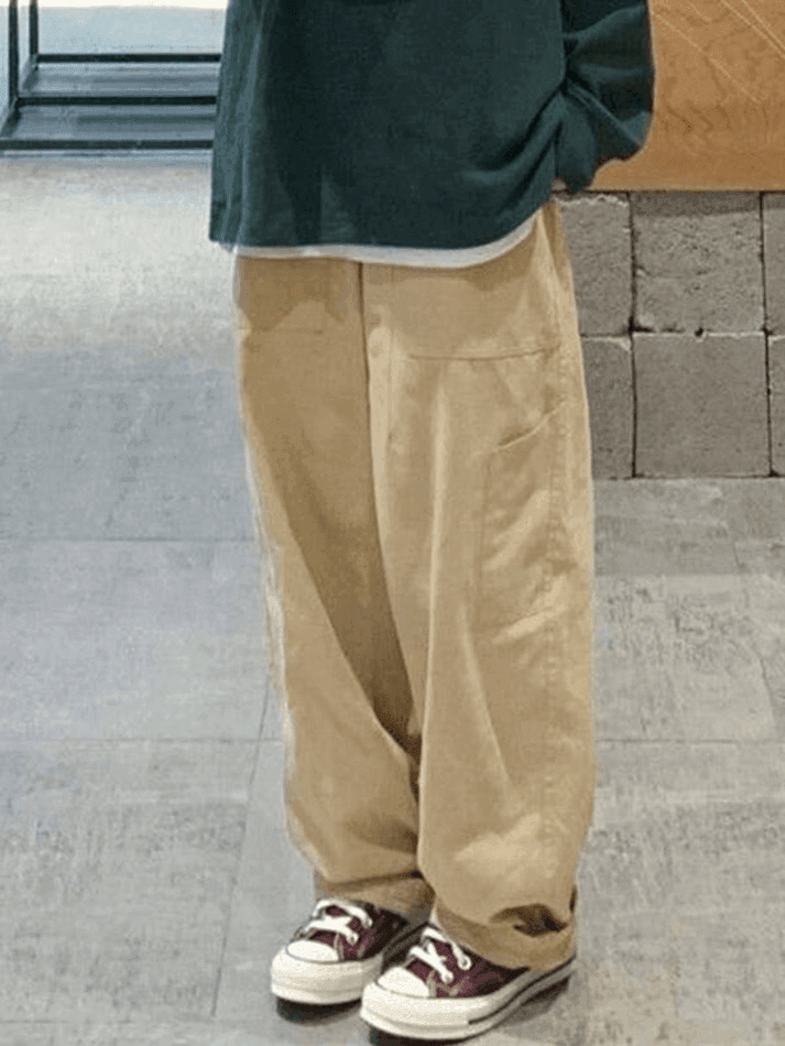 Levoire | Pantalon Droit Taille Haute Avec Poches