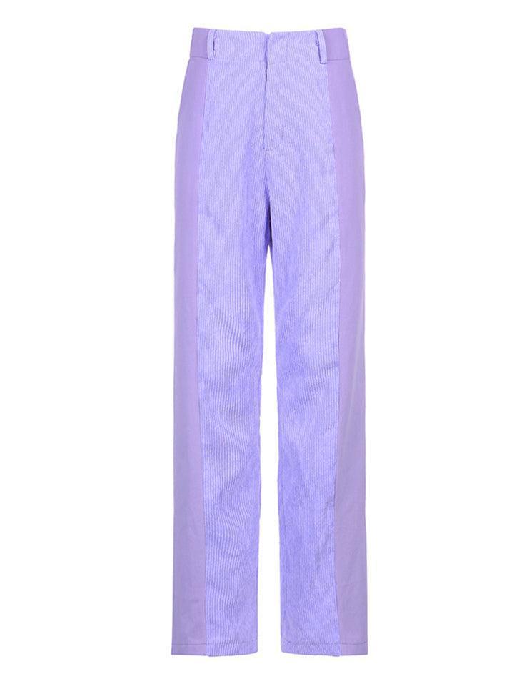 Levoire | Pantalon Large En Velours Côtelé Taille Haute Y2K