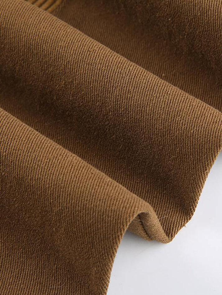 Levoire | Pantalon Large En Velours Côtelé Taille Haute Y2K