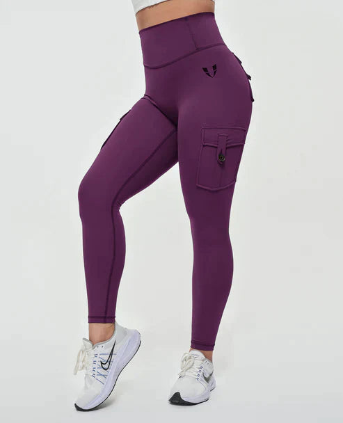 Levoire | Leggings Cargo Taille Haute Lilas