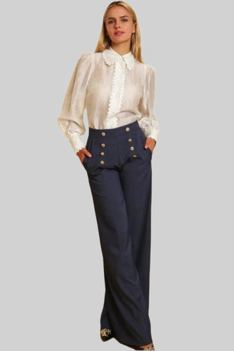 Levoire | Pantalon Élégant Taille Haute Pour Style Sophistiqué