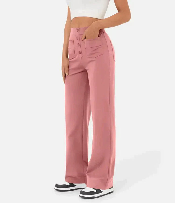 Levoire | Pantalon Décontracté Élastique Taille Haute