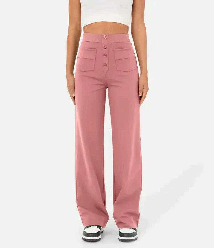 Levoire | Pantalons De Loisirs Taille Haute Rosa
