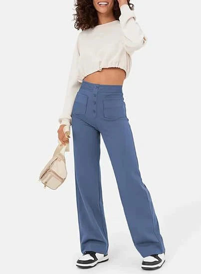 Levoire | Pantalons élastiques bleu clair