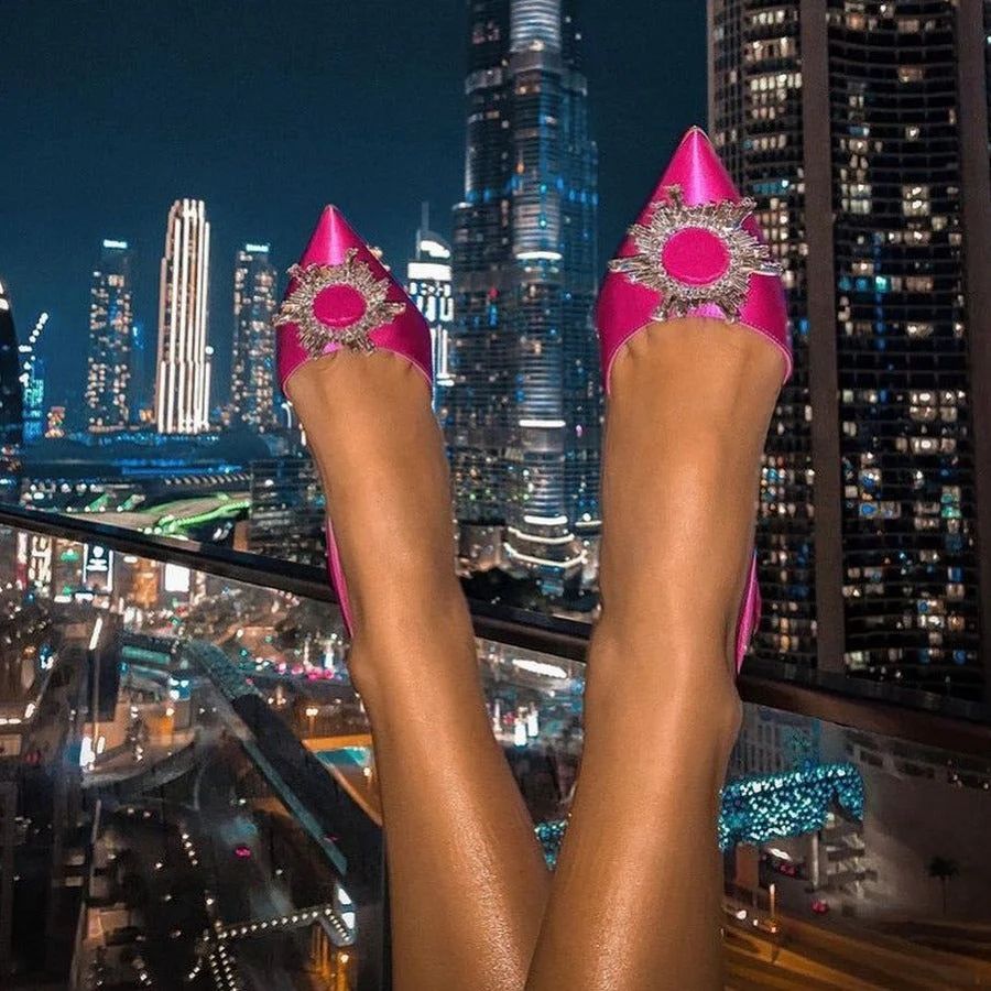 Levoire | Talons En Satin Noir