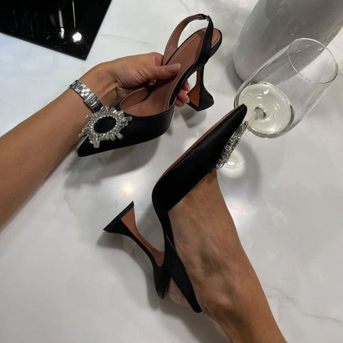 Levoire | Talons En Satin Noir