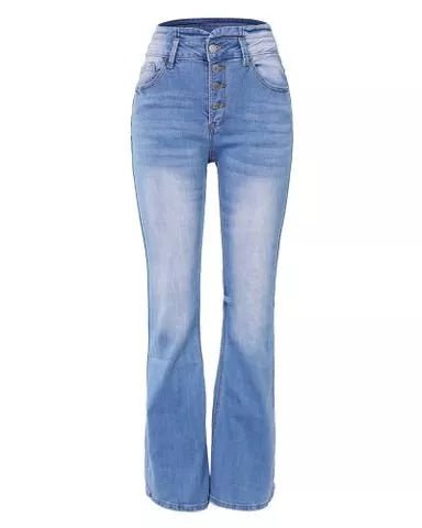 Levoire | Flex Nappi Jeans Taille Haute Pour Femmes