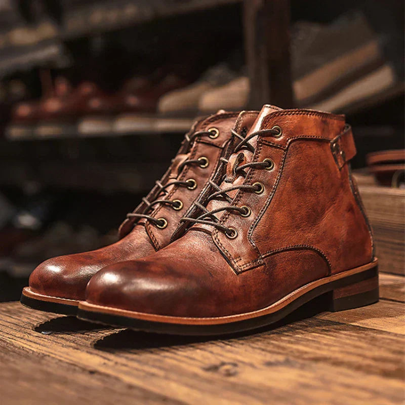 Levoire | Chaussures En Cuir Pour Hommes Braun (Il ne reste que quelques unités)
