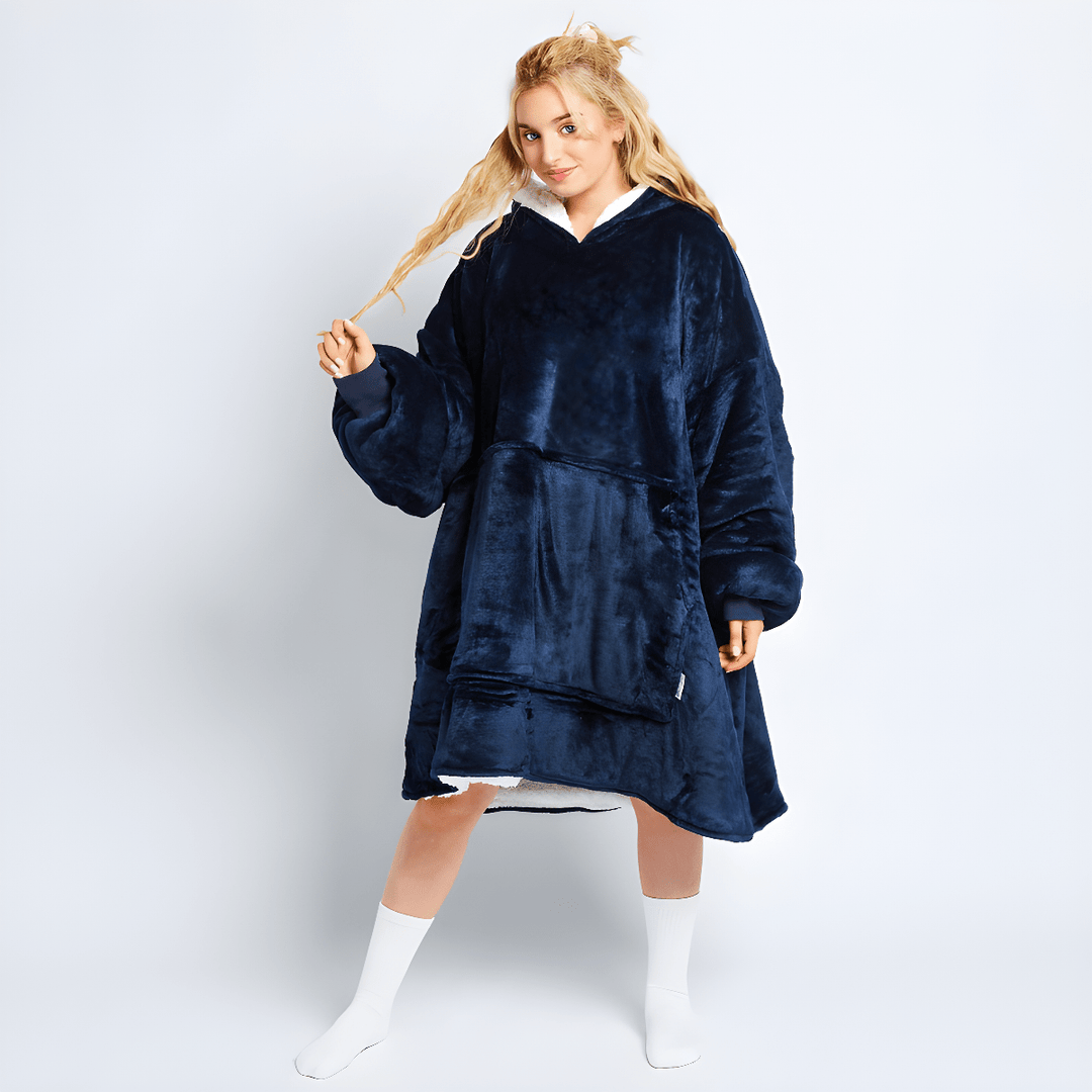 Levoire | Pull sherpa ultra-doux polaire Bleu marine Une taille