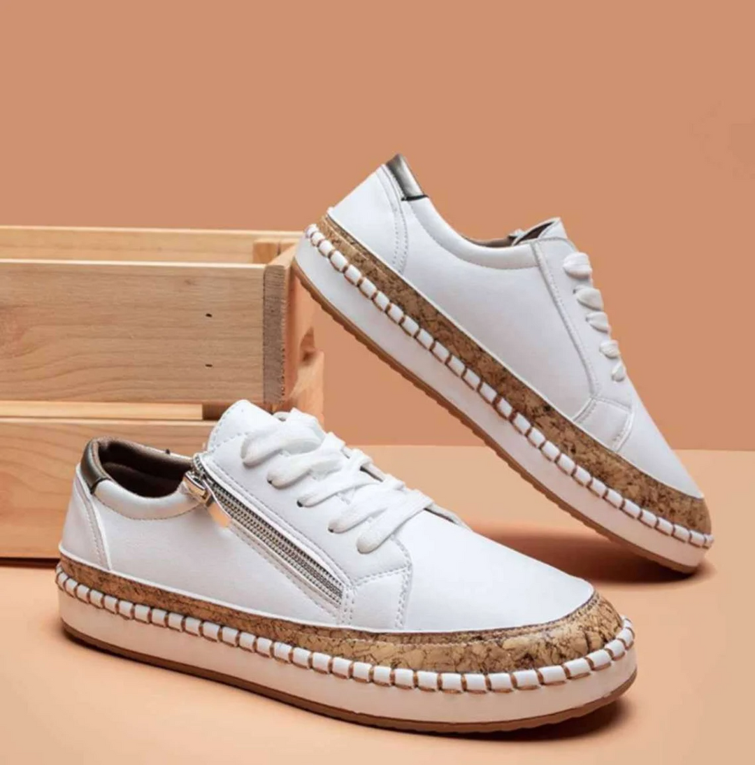Levoire | Chaussures À Imprimé Floral Avec Semelle Ergonomique Blanc