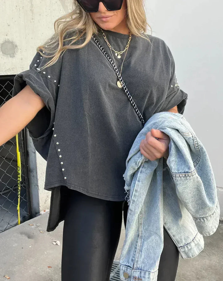 Levoire | T-Shirt Oversized Avec Clous