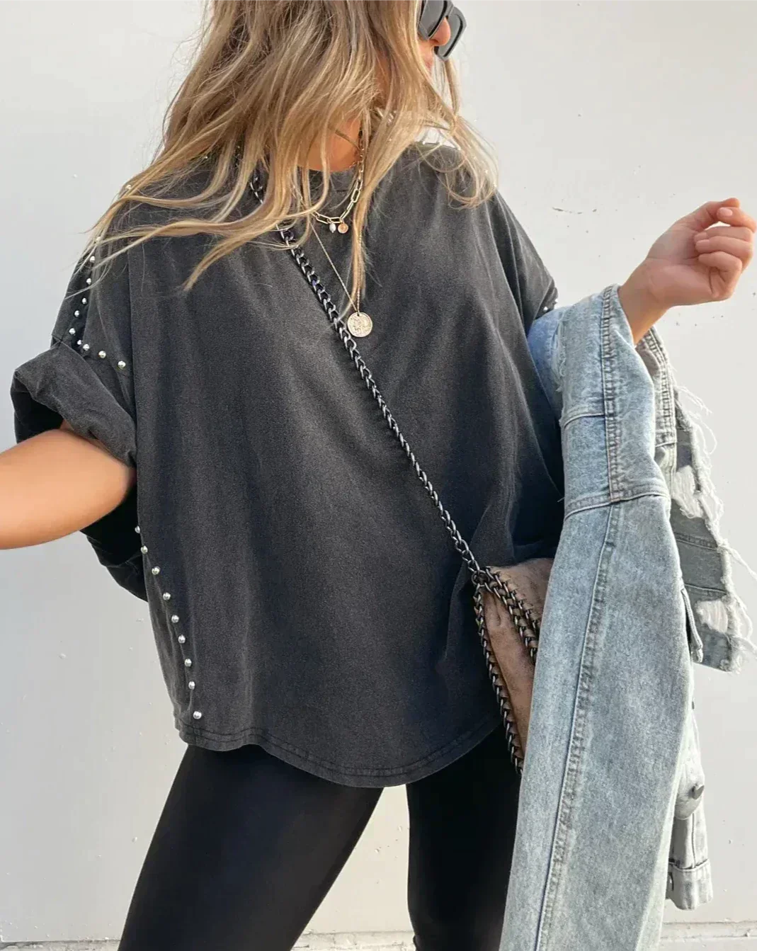Levoire | T-Shirt Oversized Avec Clous