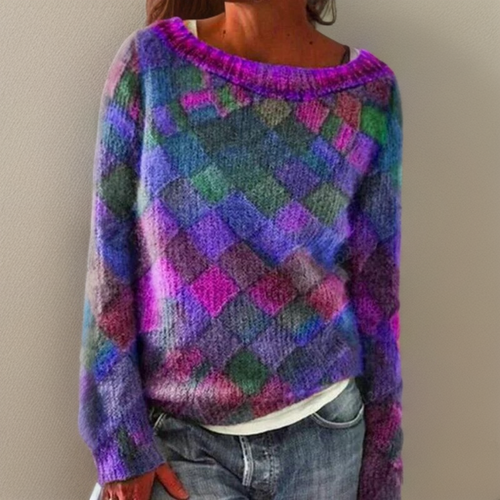 Levoire | Pull Ample Et Confortable Avec Motif À Carreaux