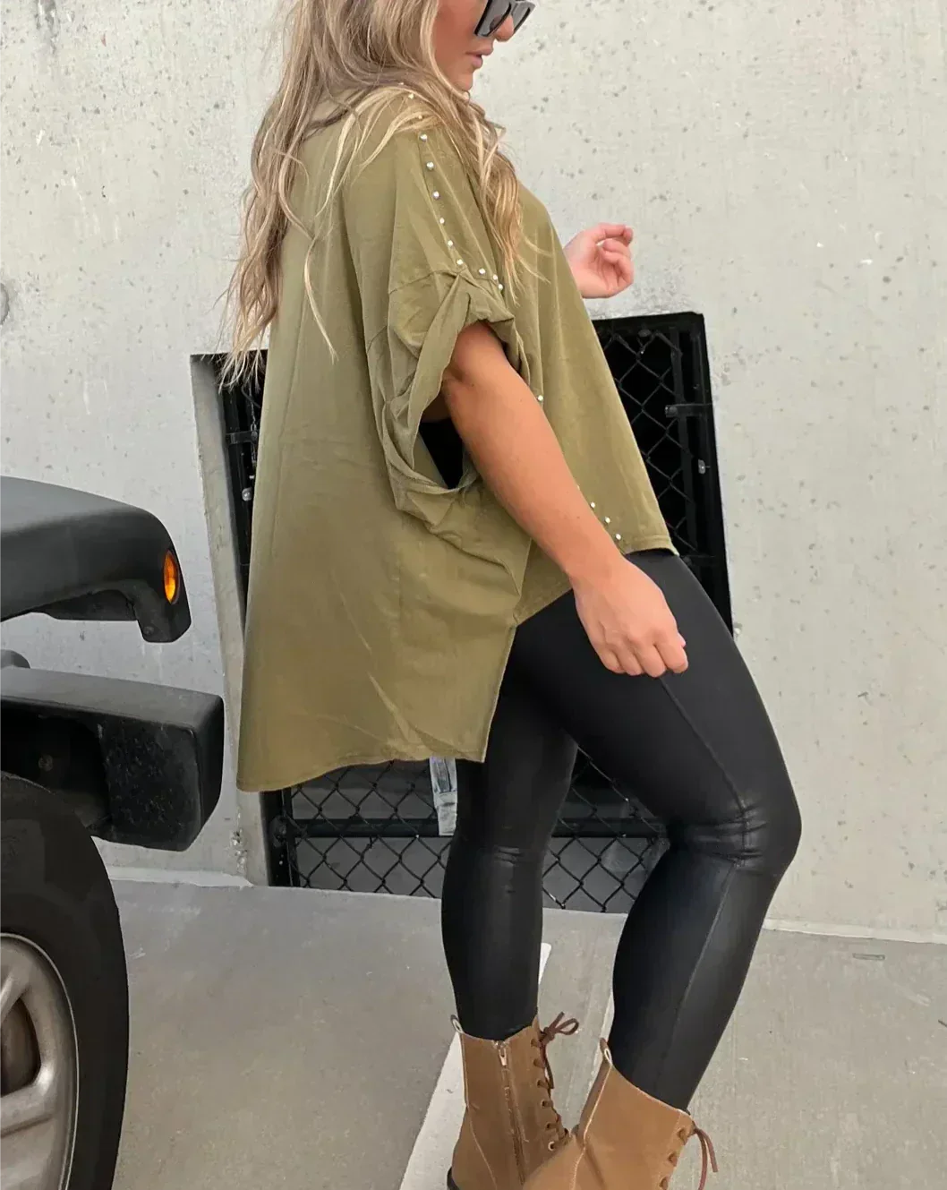 Levoire | Chemise Oversize Avec Clous